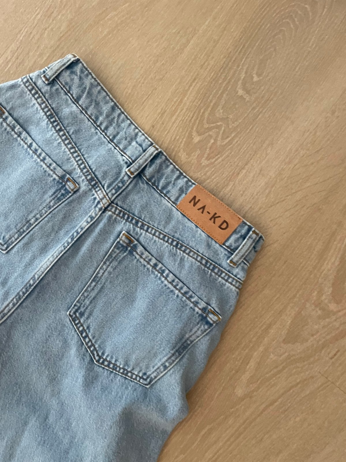 Jean large wide-leg NA-KD bleu clair – Taille 36, Enlèvement, Comme neuf, Bleu
