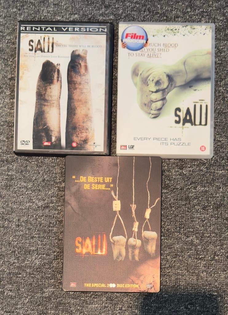 SAW III – Steelbook editie (2-disc)+ saw 1,2, Cd's en Dvd's, Ophalen, Zo goed als nieuw