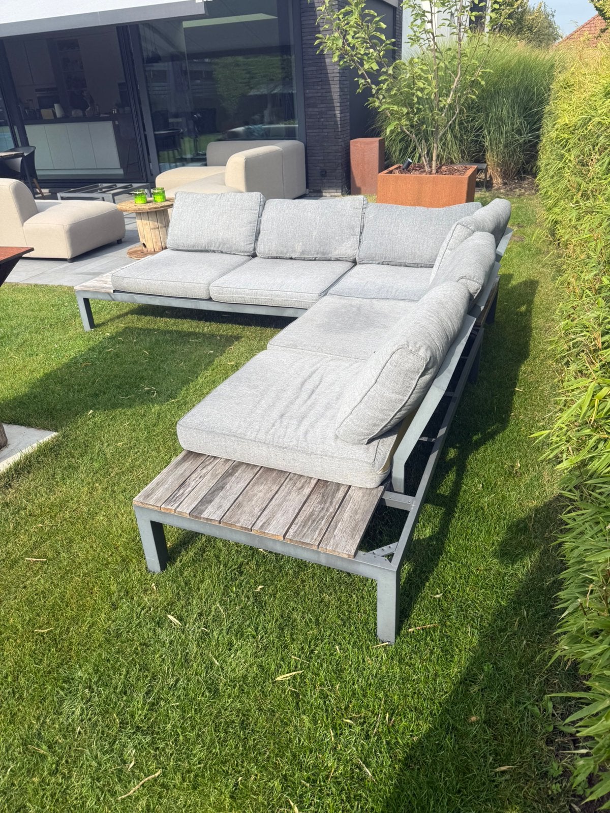 Hoekzetel voor op terras, Tuin en Terras, Ophalen, Gebruikt