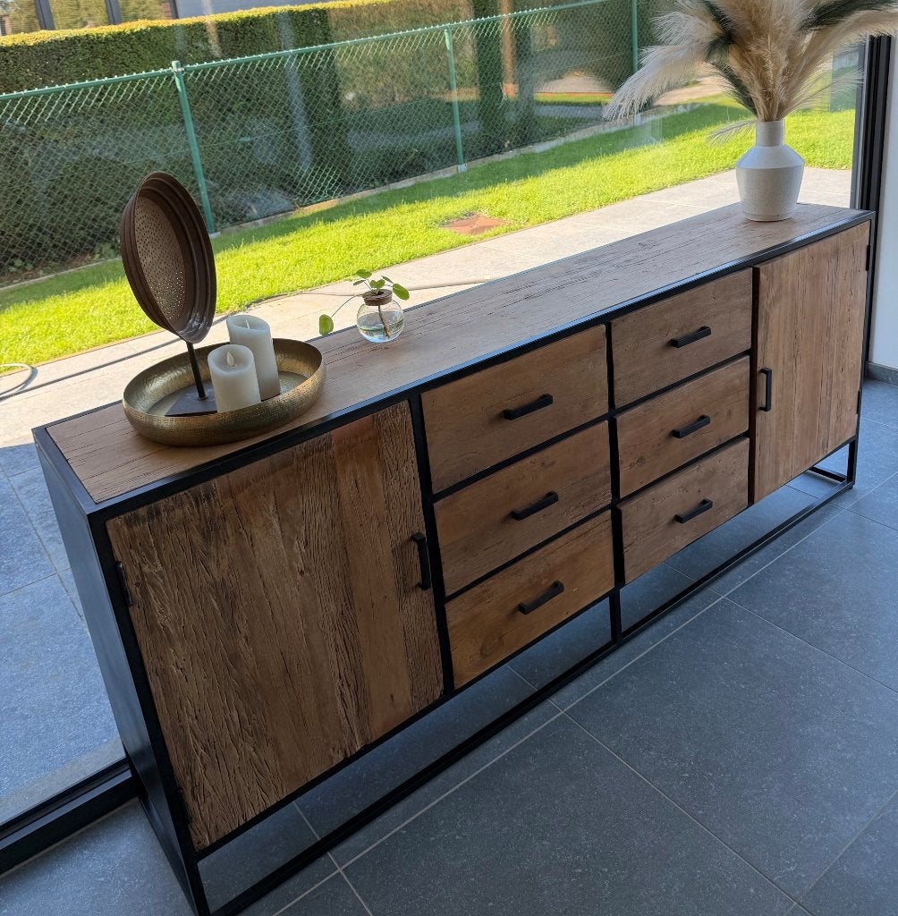Commode à vendre (comme neuve), Maison & Meubles, Avec porte(s), 200 cm ou plus, Comme neuf, Landelijk
