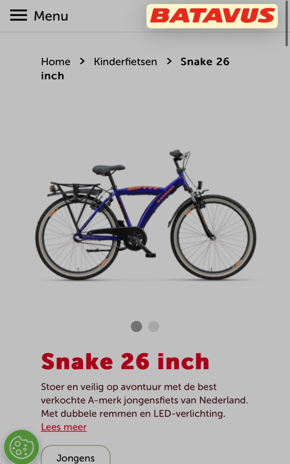 Jongensfiets, Fietsen en Brommers, Ophalen, Gebruikt