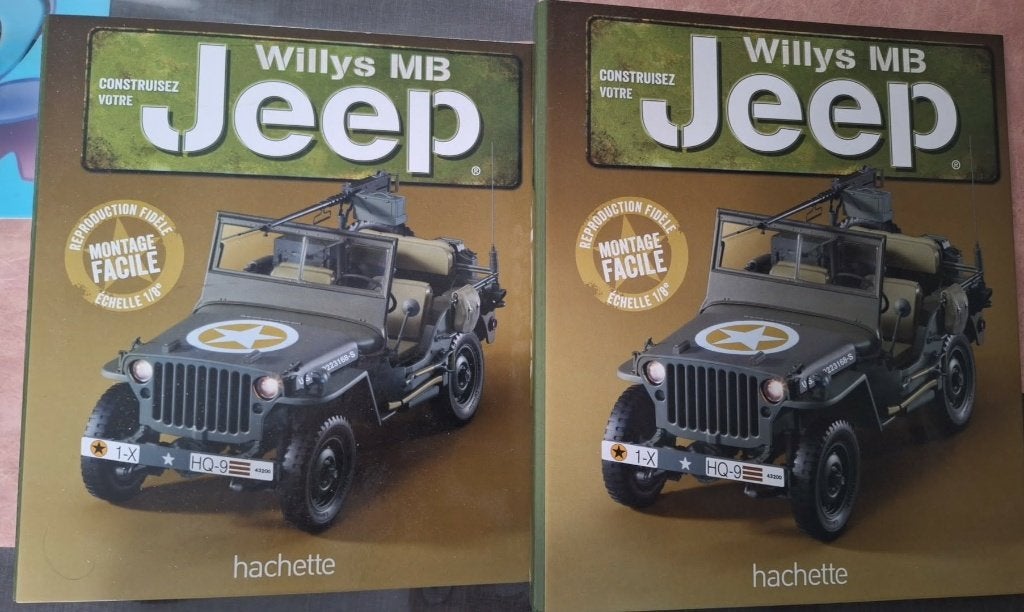 Jeep willys Hachette au 1/8 complète (non montée), Enlèvement, Neuf, Voiture