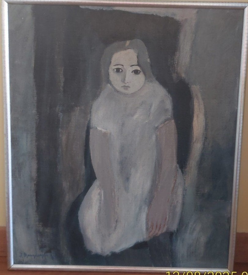 peinture Portrait d'enfant de Jan Hoogsteyn, huile sur toile, Antiquités & Art, Art | Peinture | Classique, Portrait ou Personnes