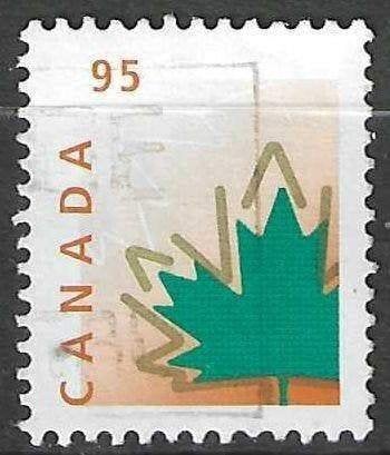 Canada 1998 - Yvert 1629 - Esdoornblad - 95 c. (ST), Verzenden, Gestempeld