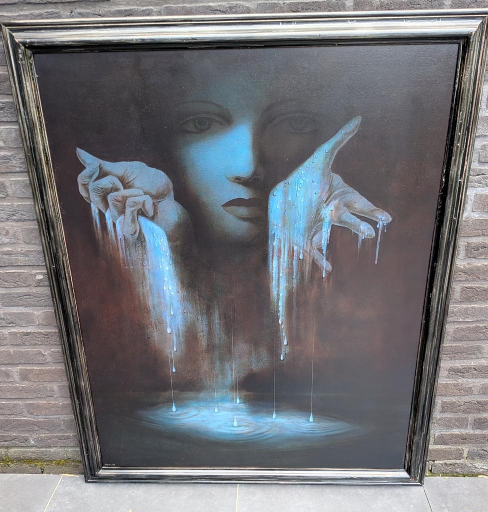 Gesigneerd schilderij Belgische kunstenaar Frank Bogaert, Antiek en Kunst, Ophalen
