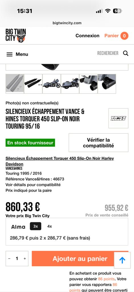 Vance & Hines 4-1/2 ″ slip-ons voor Harley Touring, Motoren, Onderdelen | Harley-Davidson, Ophalen of Verzenden, Gebruikt