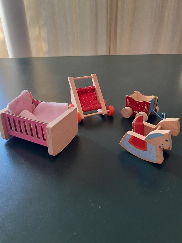 Haba meubeltjes voor poppenhuis., Verzamelen, Ophalen of Verzenden, Poppenhuis