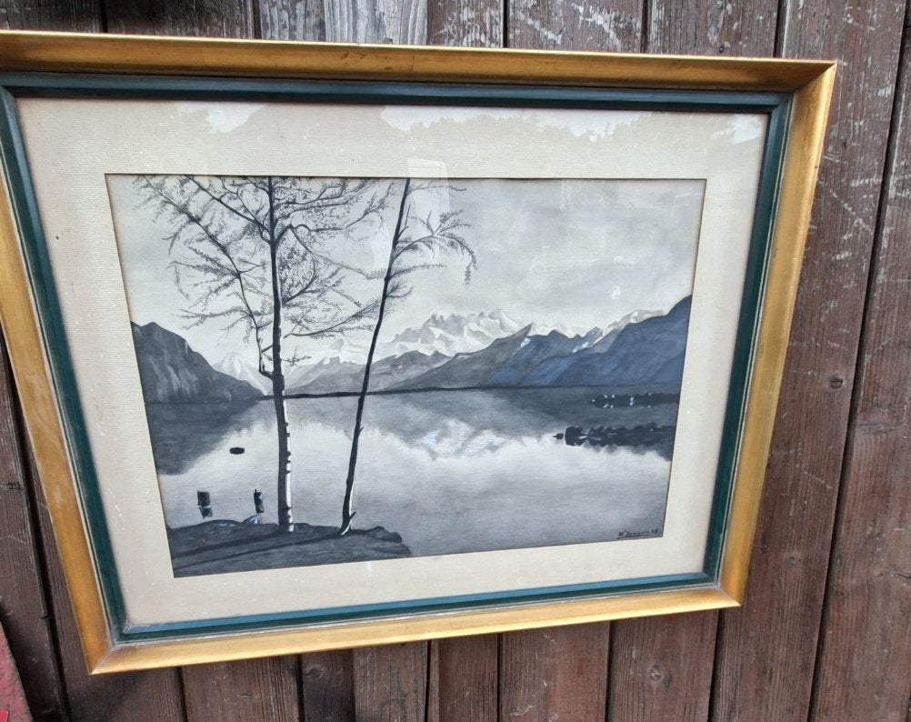 PENTEKENING//Ingekaderd, Ophalen of Verzenden, Zo goed als nieuw, 5 – 50, 50 tot 75 cm