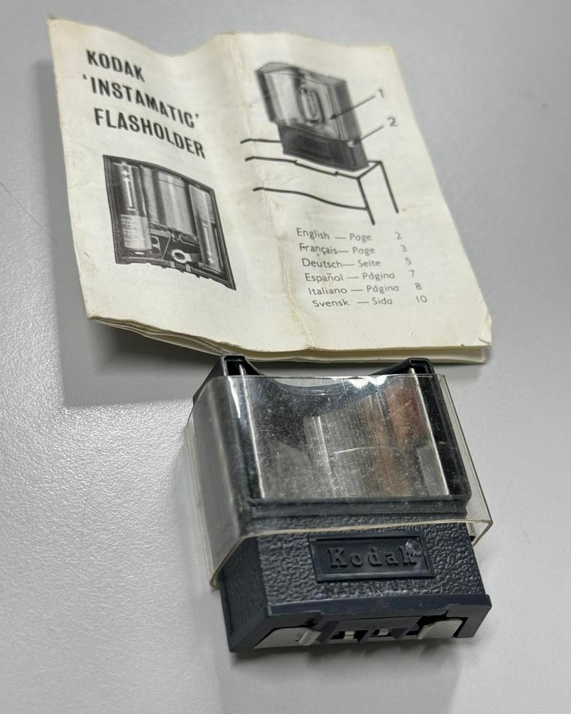 Vintage Kodak Instamatic Flasholder - C110F + plastic kap, Ophalen of Verzenden, Zo goed als nieuw