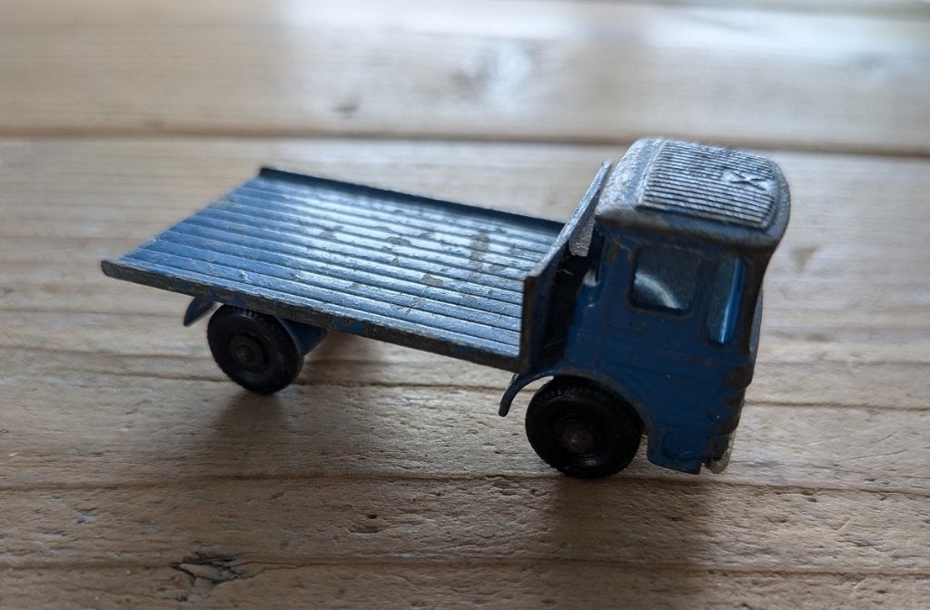 Vintage Lesney Matchbox Series #60 Site Hut Truck, Hobby en Vrije tijd, Modelauto's | Overige schalen, Ophalen of Verzenden, Gebruikt