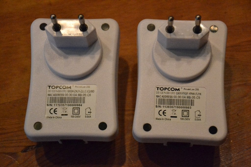 Topcom PowerLan 200 2 Unités, Informatique & Logiciels, Adaptateurs powerline, Enlèvement ou Envoi, Utilisé, TopCom