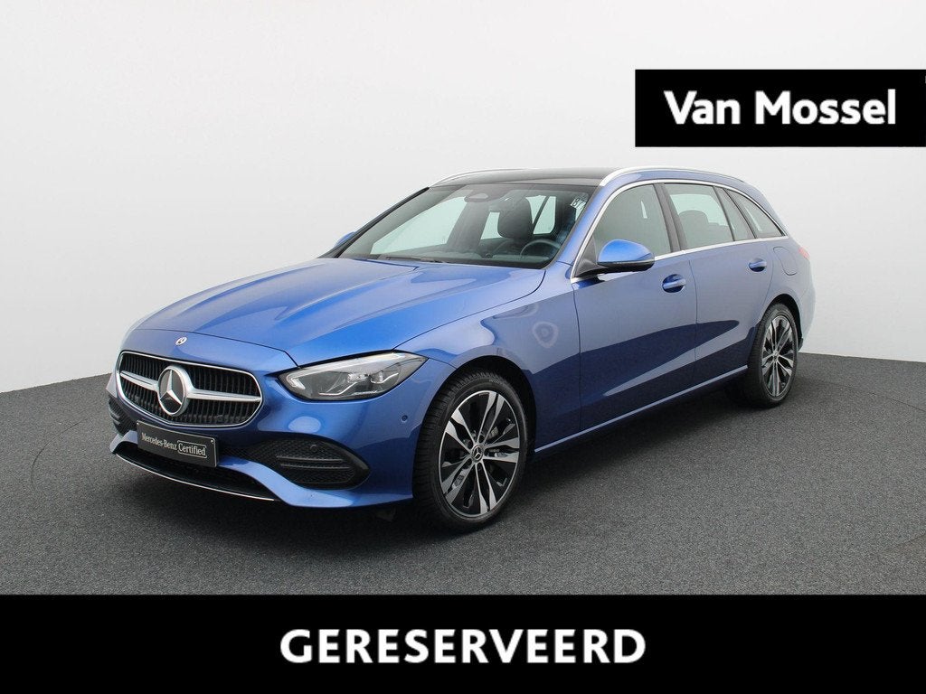 Mercedes-Benz C 300 e Break Luxury Line + PANORAMISCH DAK +, Auto's, Mercedes-Benz, Automaat, Parkeersensor, Achterwielaandrijving