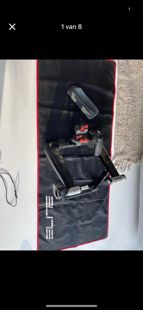 Elite fietstrainer + trainingswiel, Sport en Fitness, Wielrennen, Ophalen, Zo goed als nieuw