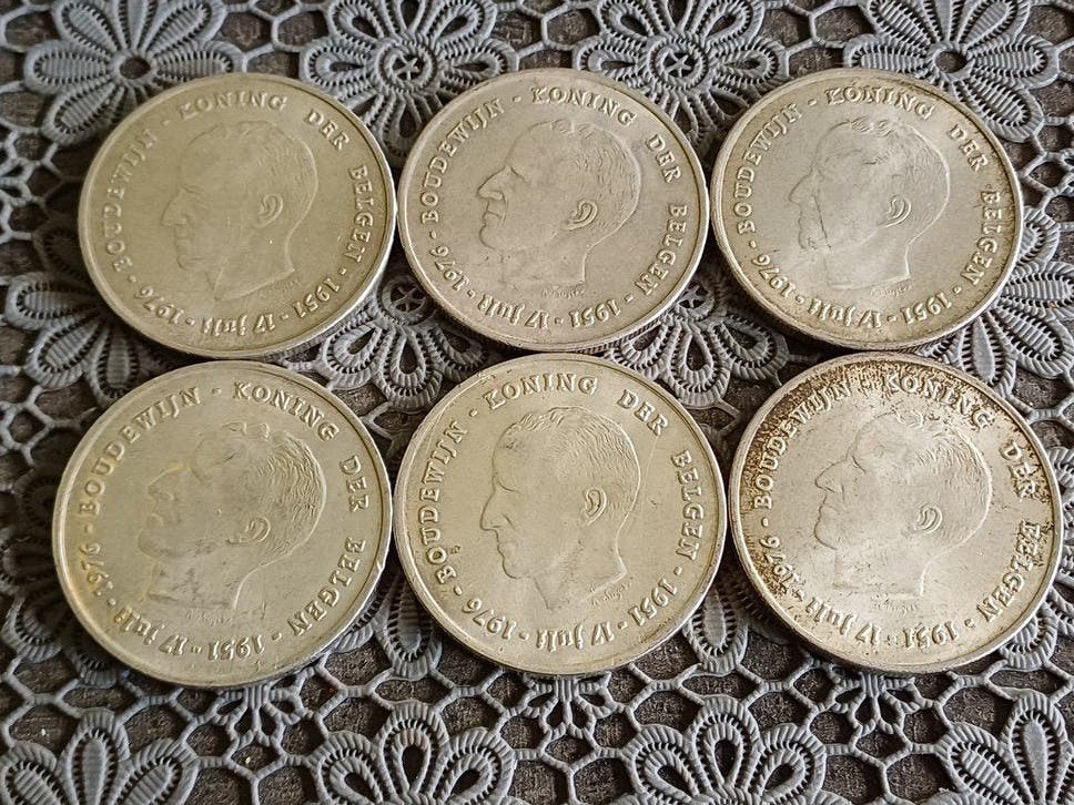 Lot de 250 francs Baudouin, Enlèvement ou Envoi, Monnaie en vrac, Argent, Argent