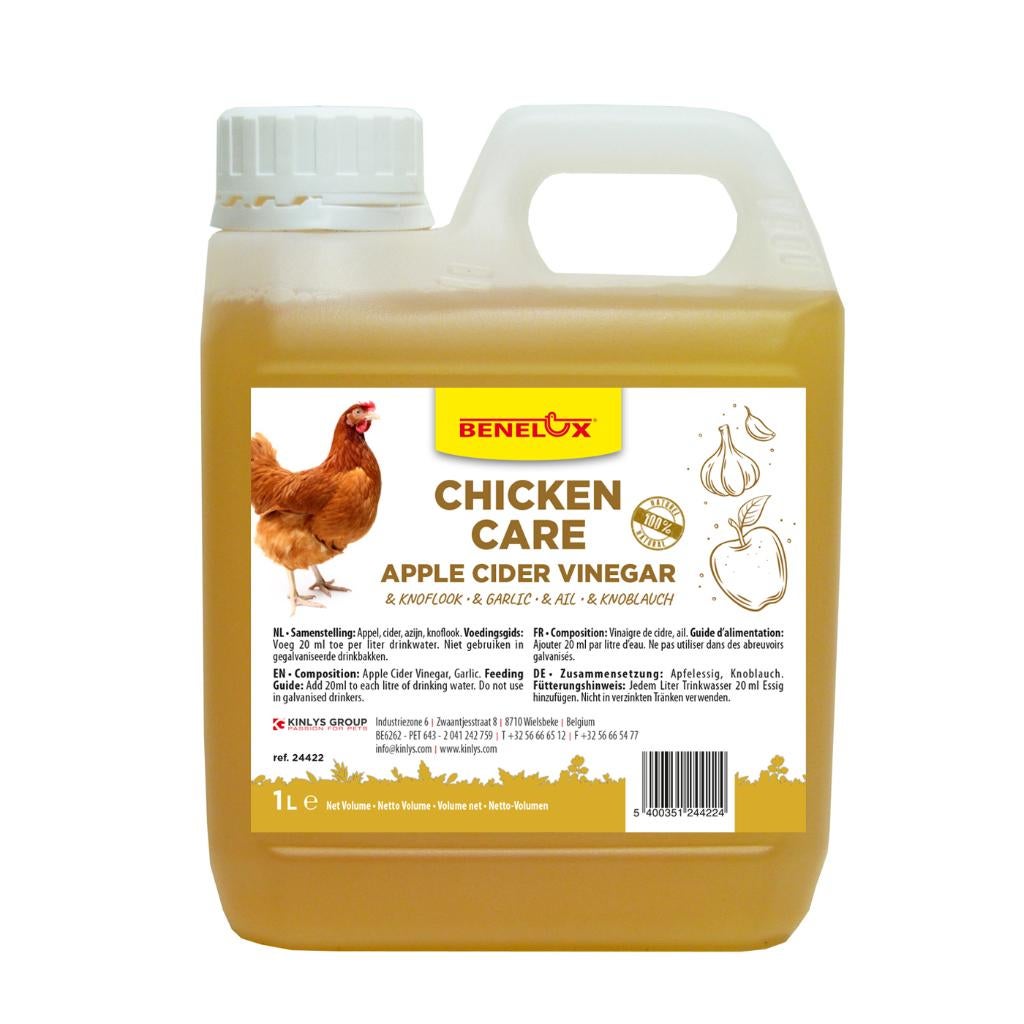 Cider Azijn en Knoflook voor Kippen 1L, Dieren en Toebehoren, Pluimvee | Toebehoren, Nieuw, Kippenhok of Kippenren, Ophalen of Verzenden