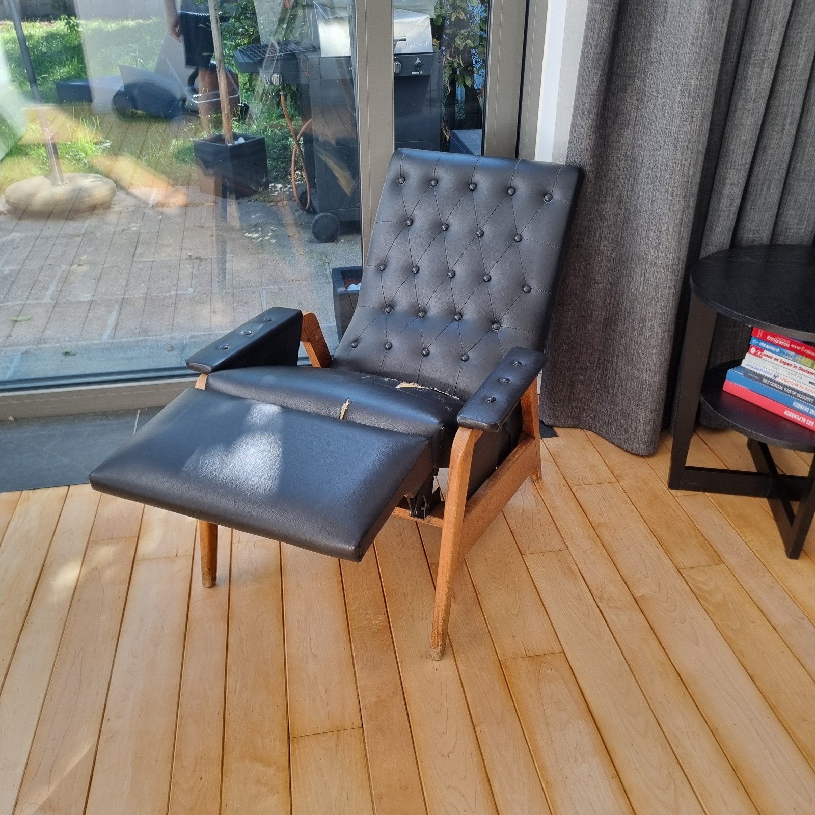 Vintage relaxstoel, Huis en Inrichting, Ophalen, Gebruikt, Vintage, 50 tot 75 cm