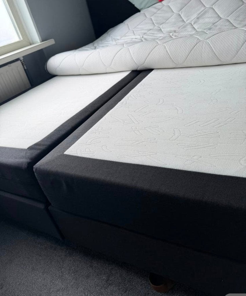 Bezorging is mogelijk 180x200 complete boxspring bed, Huis en Inrichting, Slaapkamer | Boxsprings, Ophalen of Verzenden, Zo goed als nieuw