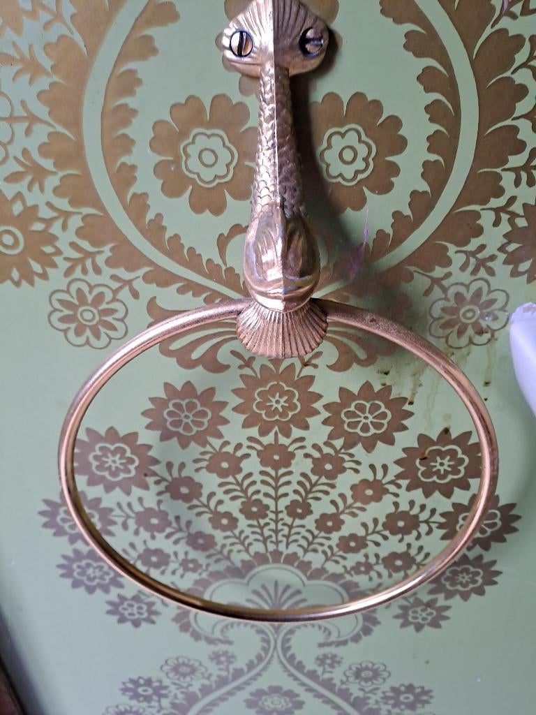 Handdoek ring in de vorm van een vis, Huis en Inrichting, Ophalen, Handdoek