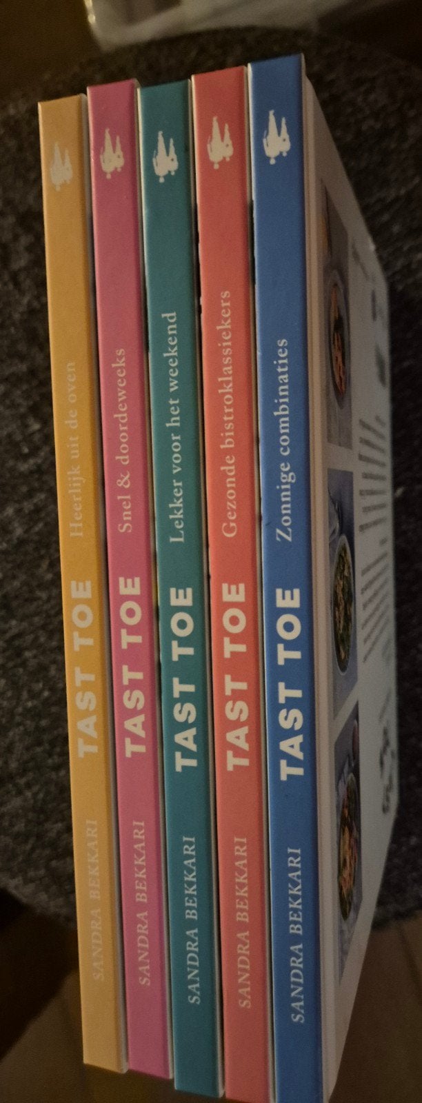 Complete boekenserie ‘Tast Toe’ - Sandra Bekkari (5 boeken), Boeken, Ophalen of Verzenden