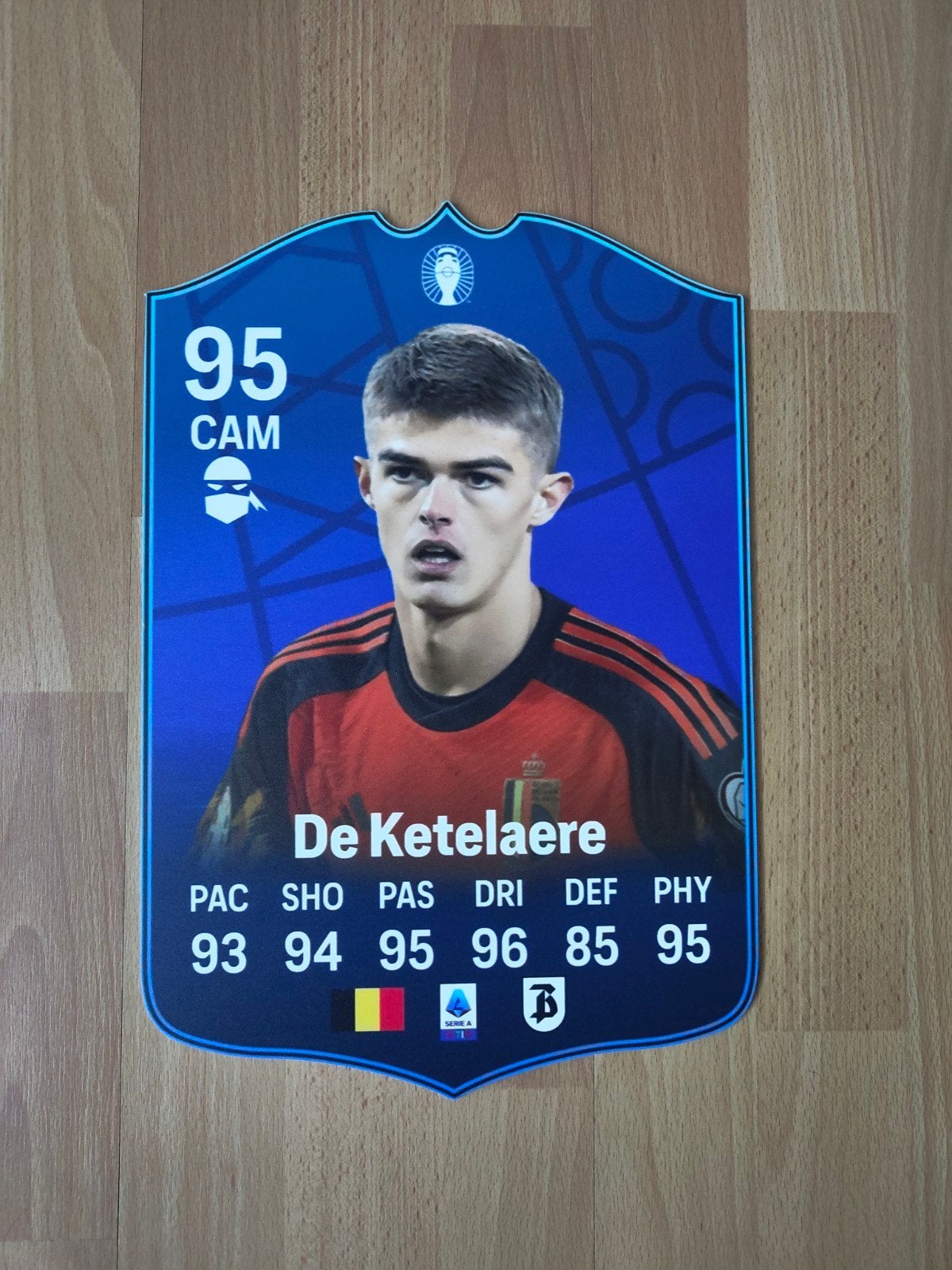 Voetbalkaartje (37cmx25cm) - De Ketelaere / België, Ophalen, Zo goed als nieuw, Plaatje