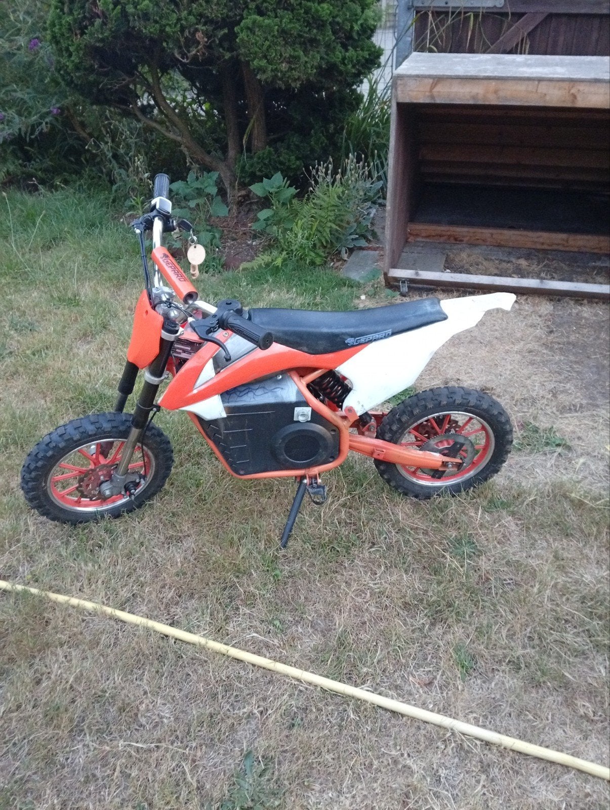 kinder pitbike, Ophalen, Pitbike