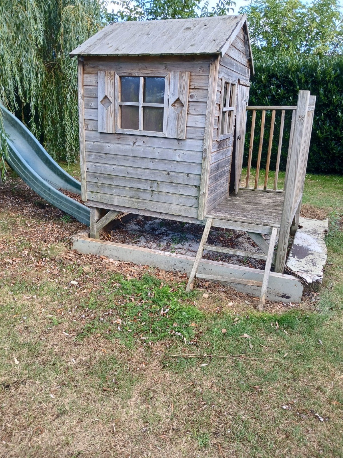 Speelhuisje,  schuifaf, Ophalen, Zandbak