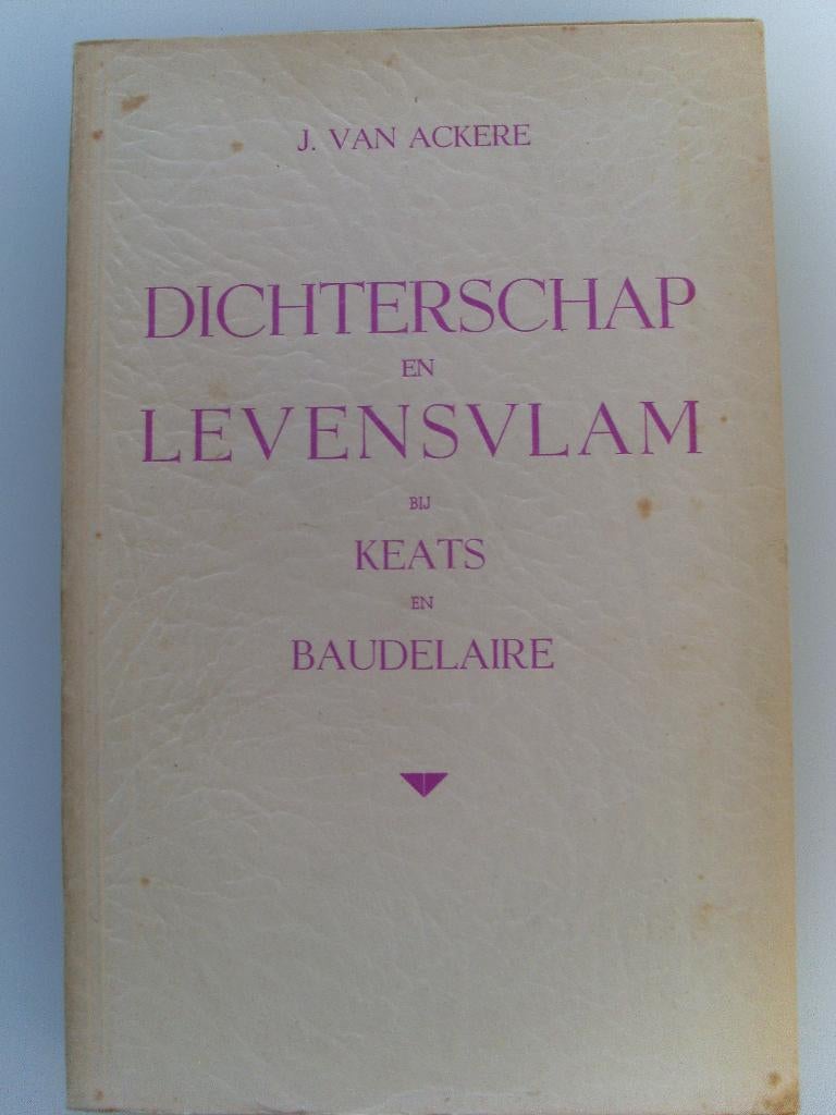 Dichterschap en levensvlam J. Van Ackere, Boeken, Ophalen of Verzenden, Gelezen, België