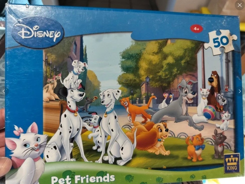 Puzzel Disney - King - 50 stukjes, Kinderen en Baby's, Ophalen of Verzenden, 10 tot 50 stukjes, Gebruikt, 4 tot 6 jaar