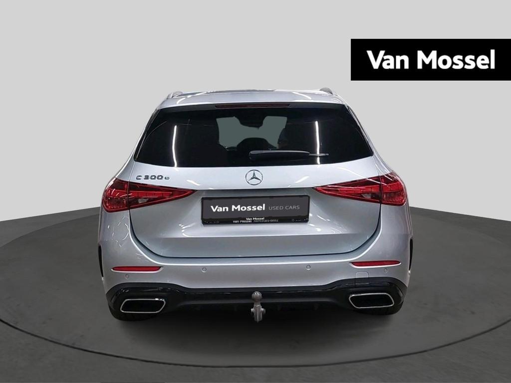 Mercedes-Benz C 300 e AMG Line Estate + TREKHAAK + CARPLAY +, Auto's, Mercedes-Benz, Zwart, 4 cilinders, Bedrijf, 5 deurs