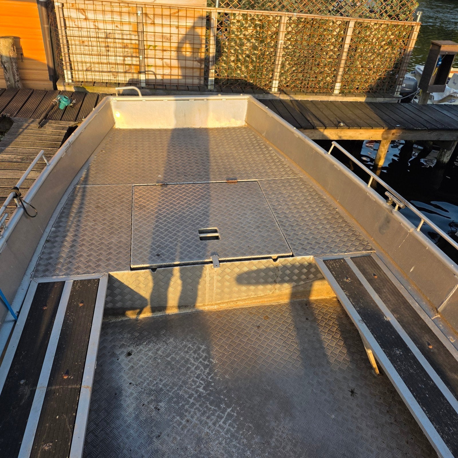 8meter aluminium platbodem, 15 cm, Enlèvement ou Envoi, Autres carburants, Aluminium