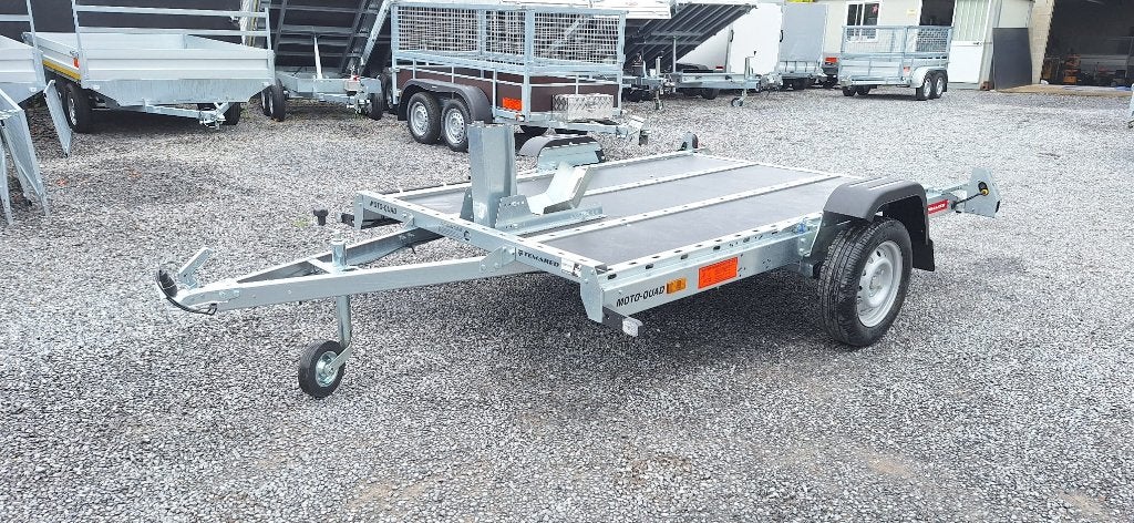 aanhangwagen motor quad trailer Hydraulisch Zakbaar!!, Ophalen, Zo goed als nieuw