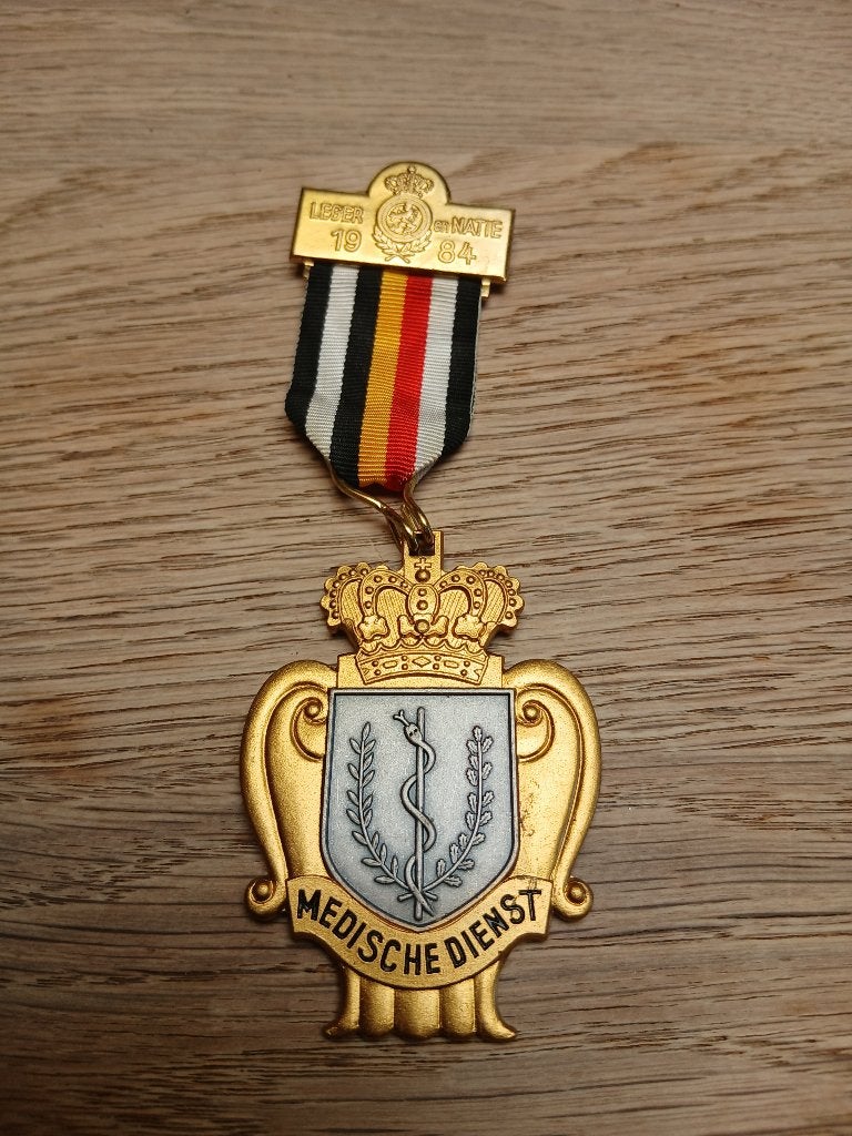 Medaille service médical abl, Collections, Objets militaires | Général, Envoi, Armée de terre, Ruban, Médaille ou Ailes