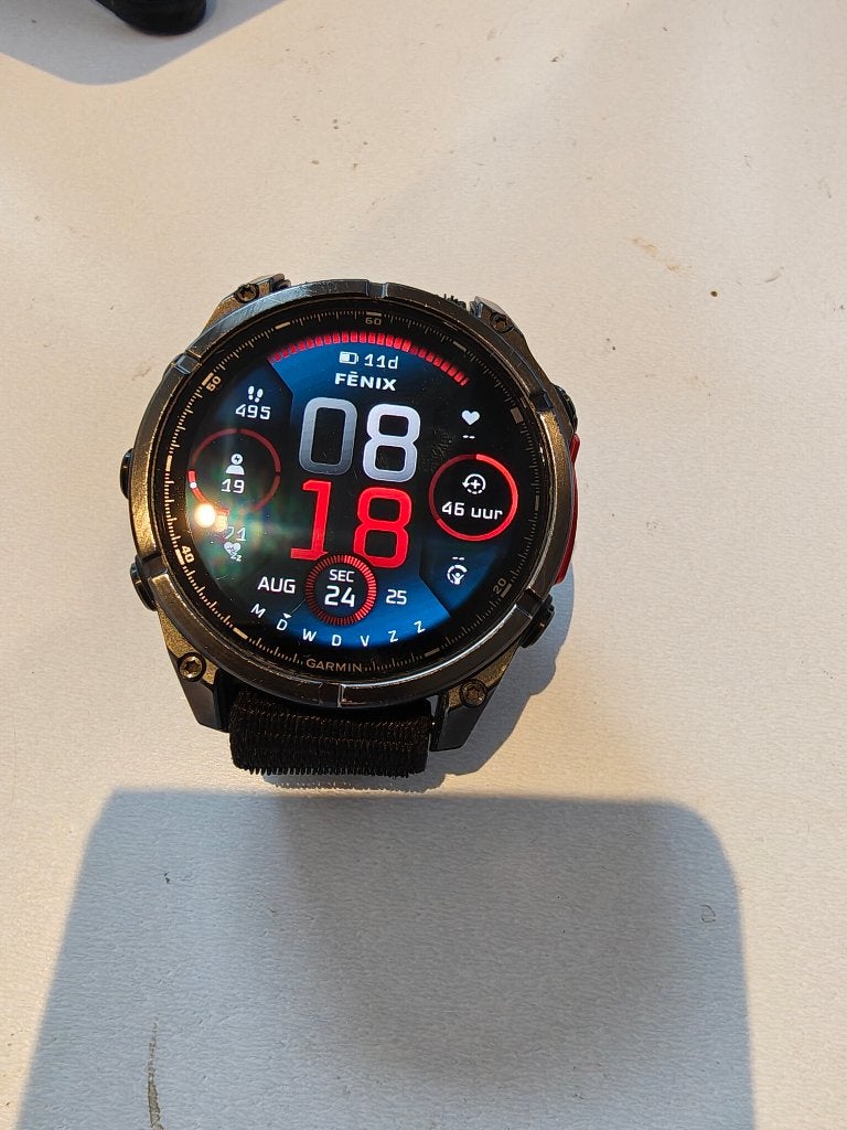 Garmin Fenix 8, Ophalen of Verzenden, Zo goed als nieuw, Zwart, Garmin