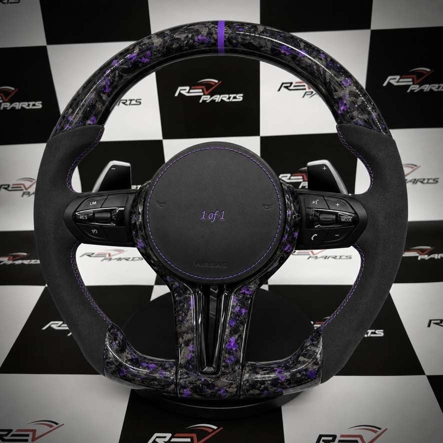 Volant en alcantara forgé violet BMW F et E, Autos : Pièces & Accessoires, Enlèvement ou Envoi, Neuf, BMW