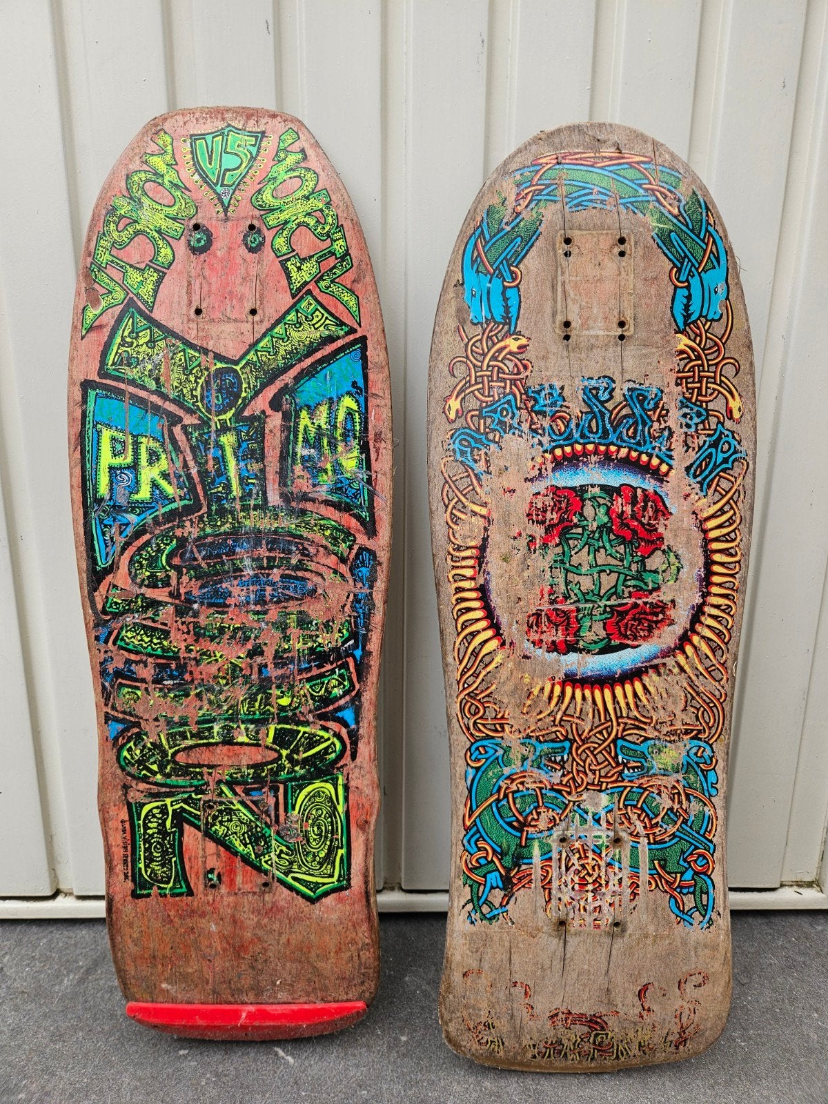 Vintage skateboards : Vision, Santa Cruz, Sport en Fitness, Skateboarden, Ophalen of Verzenden