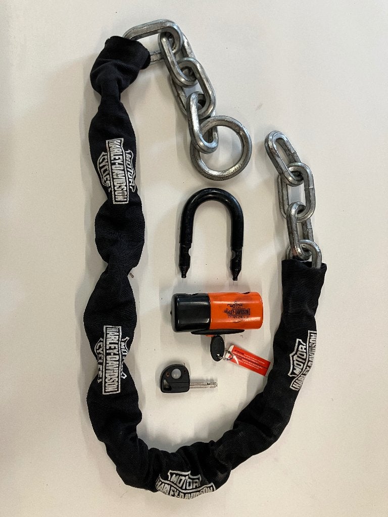 Harley Davidson lusketting en beugelslot, Ophalen of Verzenden, Gebruikt