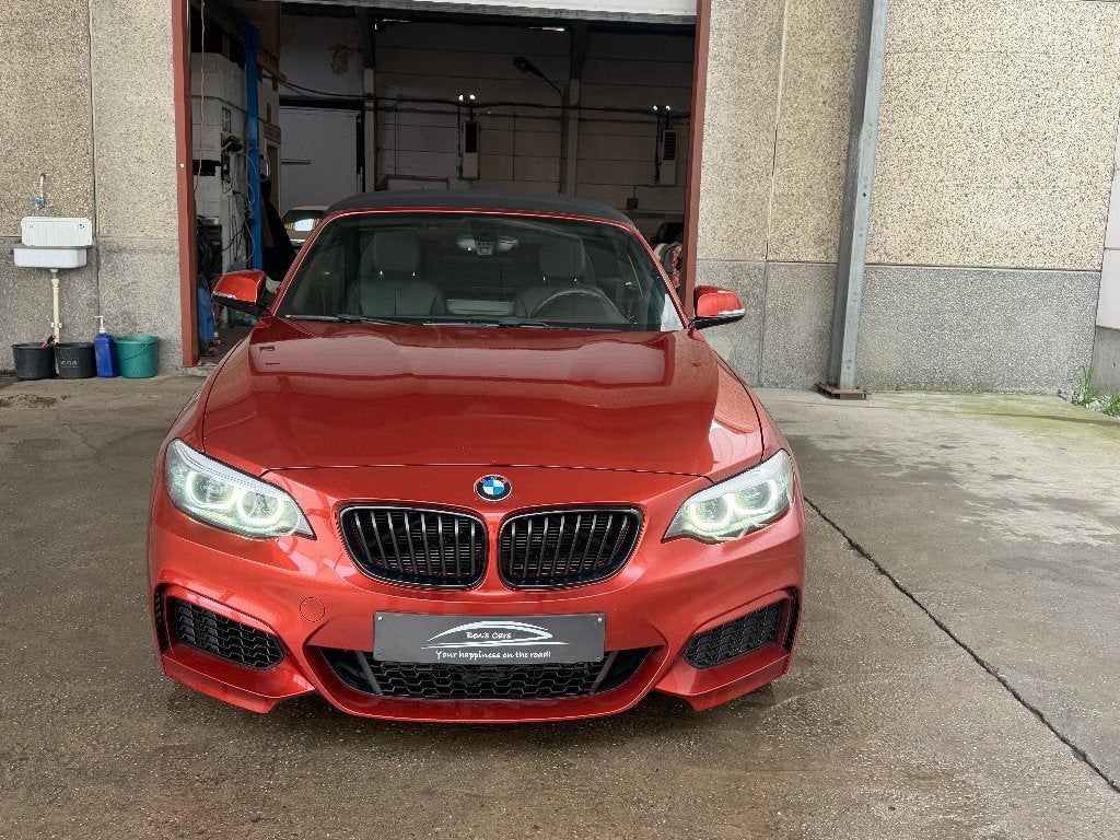 BMW 218i M-Pack Sport Cabriolet Automatique ** GPS/Cuir **, Autos, BMW, Euro 6, Entreprise, Autres couleurs, Noir