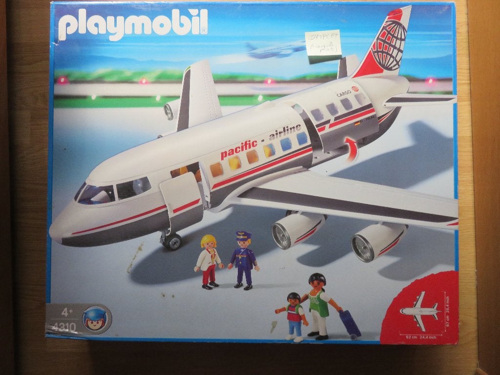 Playmobil 4310 vliegtuig, Kinderen en Baby's, Speelgoed | Playmobil, Ophalen, Complete set, Overige typen, Zo goed als nieuw
