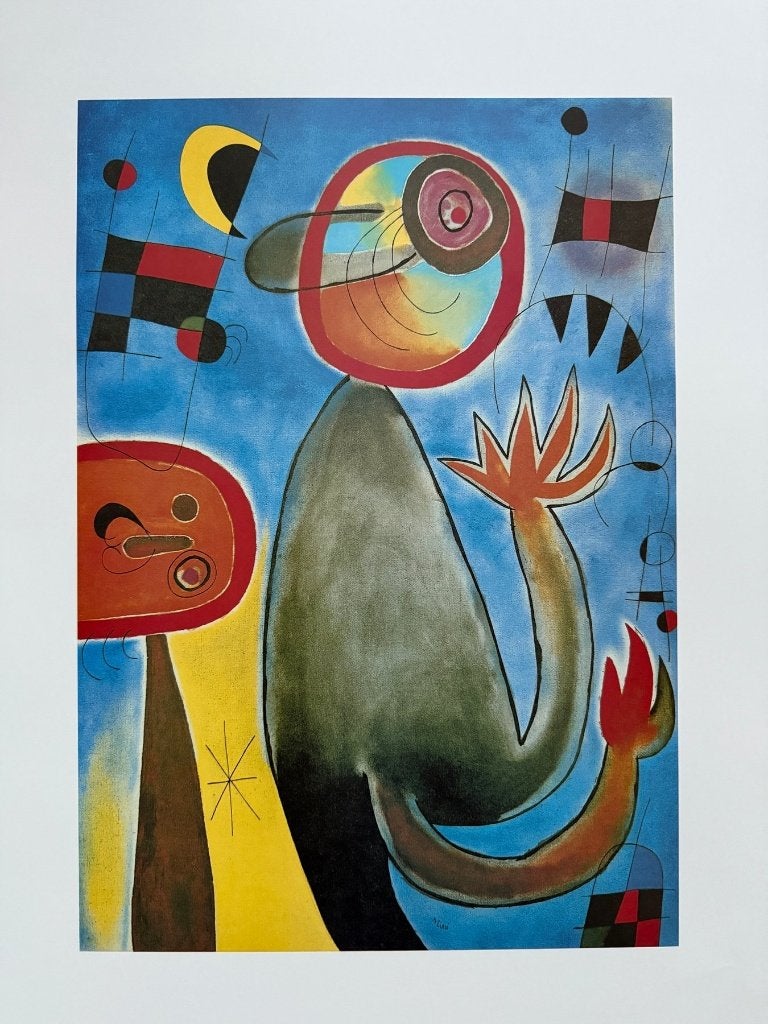 Joan Miro (1893-1983) - Les échelles en roue de feu, Antiquités & Art, Enlèvement ou Envoi, Personnages et figures fantastiques