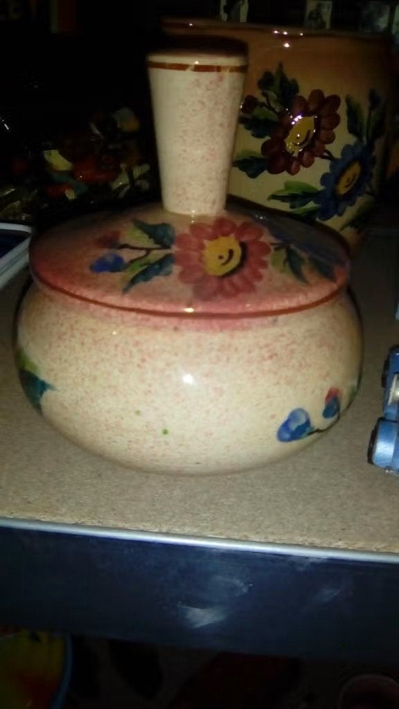 Ancien pot à bijoux faiencerie Wasmuel, Enlèvement ou Envoi