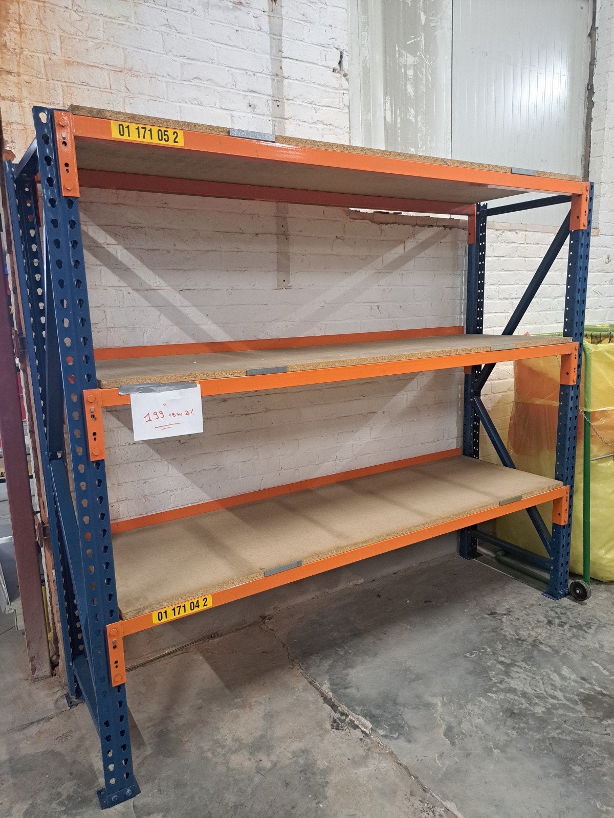 Middelzware palletrekken h 2000 x d 660 x lengte ca 2350 mm, Ophalen