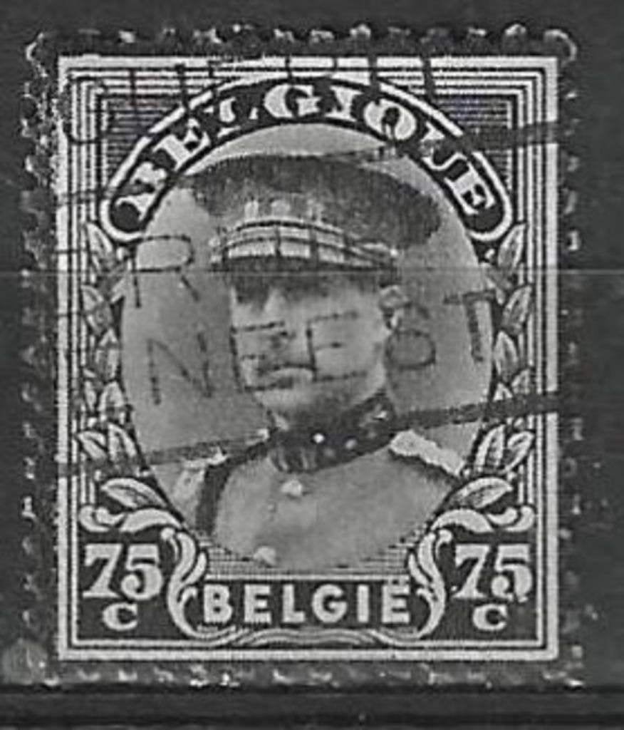 Belgique 1934 - Yvert/OBP 384 - Le roi Albert Ier avec  (ST), Envoi, Affranchi, Oblitéré, Maison royale
