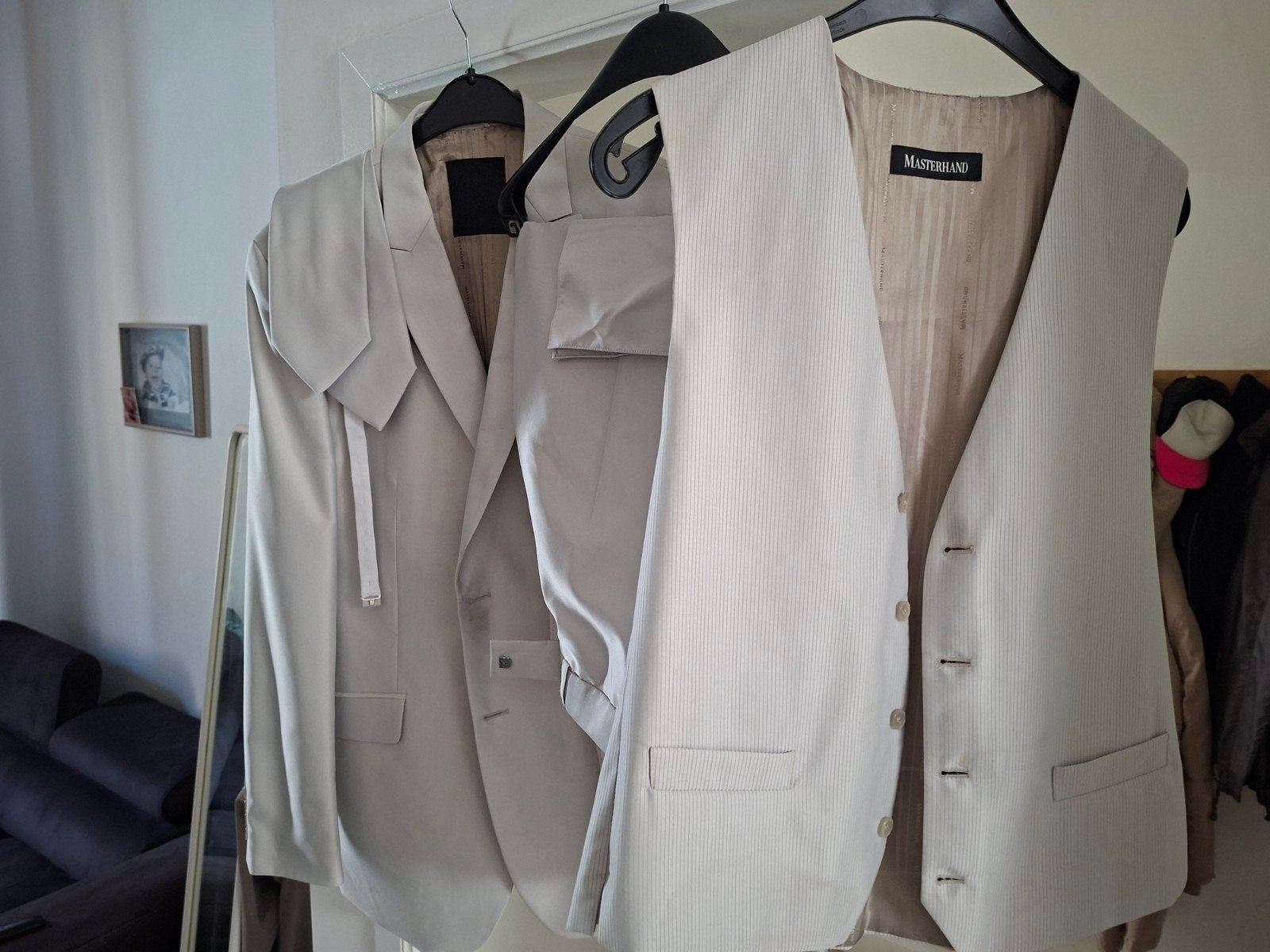 Costume de cérémonie homme Masterhand - taille 54 - regular, Masterhand, Enlèvement ou Envoi, Beige, Taille 52/54 (L)