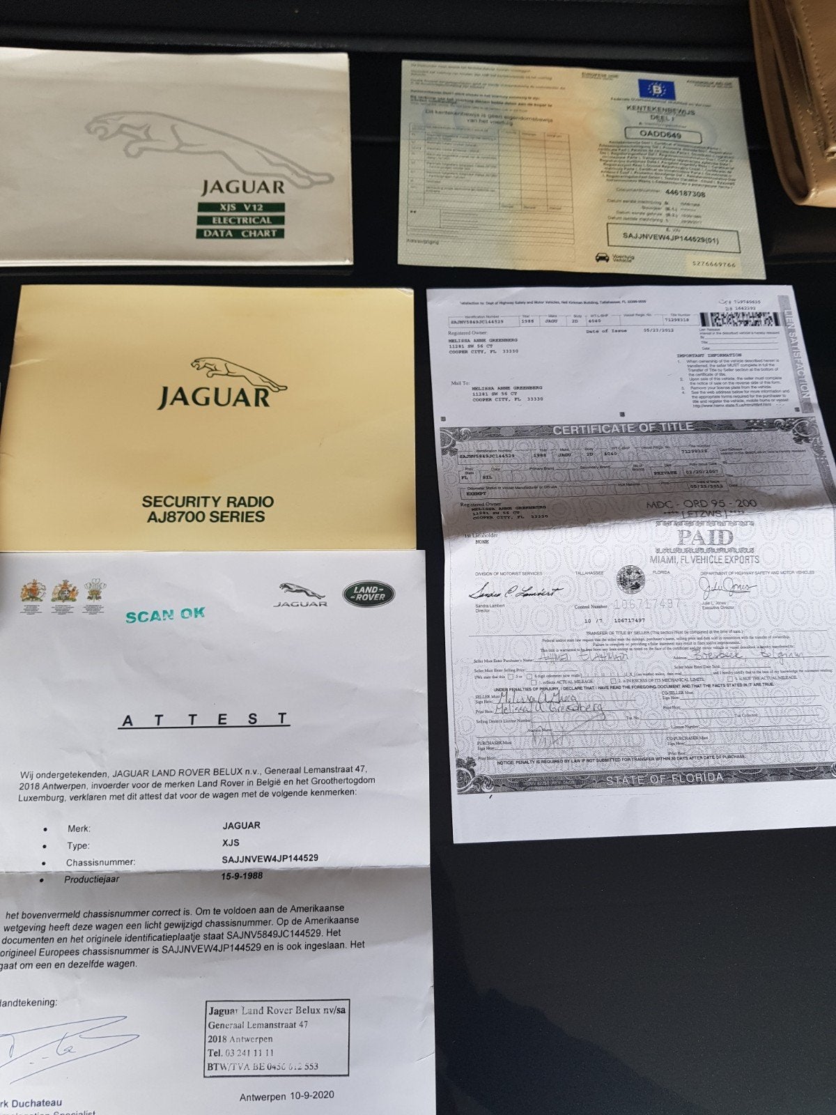 Jaguar xjs Hess & Heisenhardt van 1988 met 92000 miles, foto 11