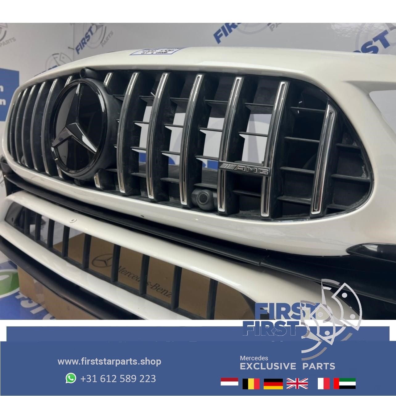 X290 W290 GT 43 53 4 DOORS COUPÉ AMG VOORBUMPER WIT COMPLEET, Utilisé, -, Avant, -