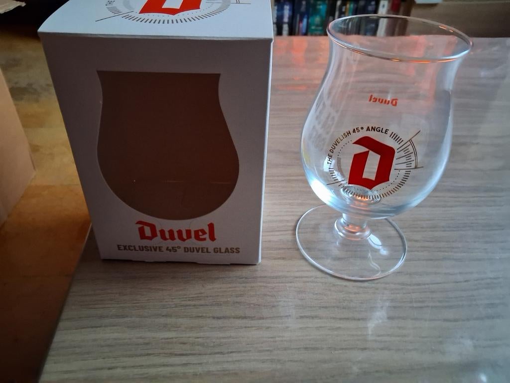 Duvel exclusive 45 graden glas, Verzamelen, Biermerken, Ophalen of Verzenden, Duvel
