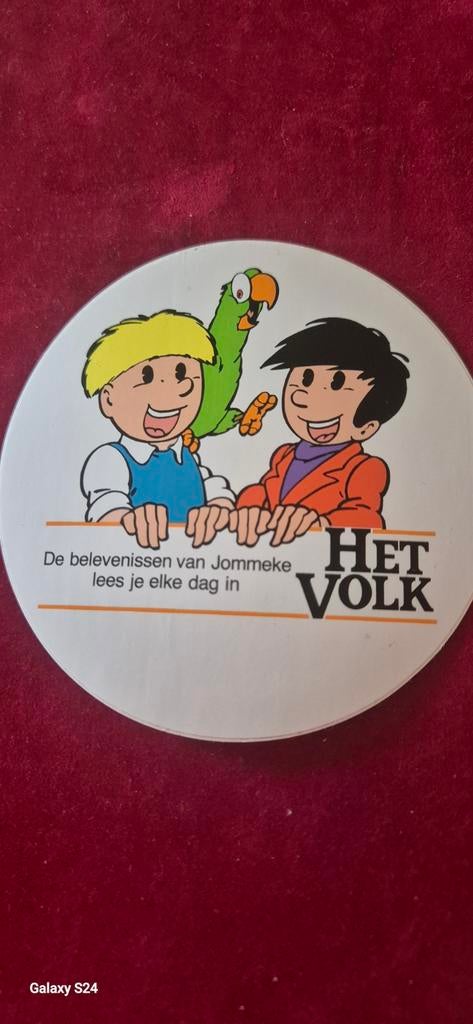Vintage sticker Jommeke Het volk, Verzamelen, Ophalen