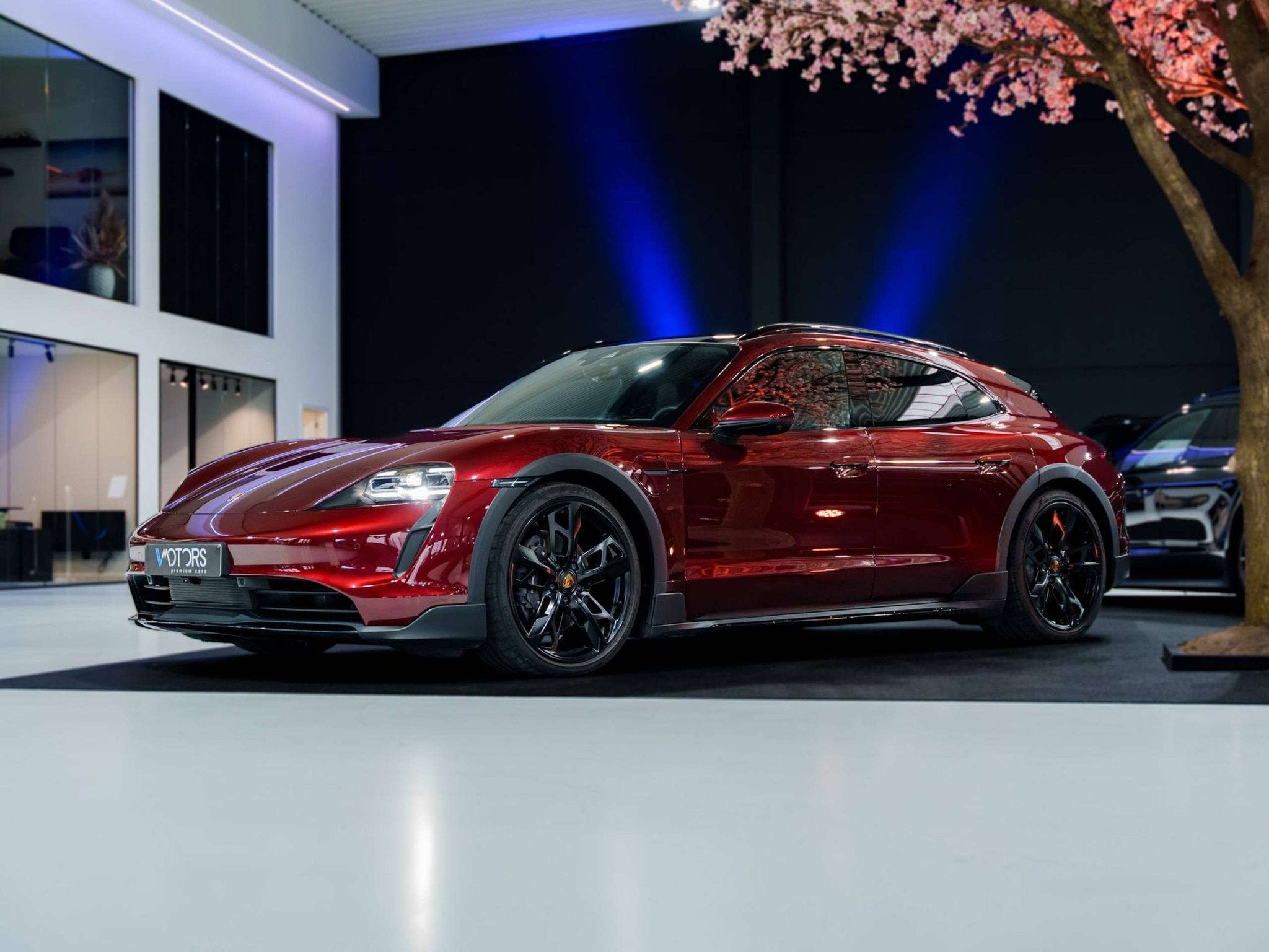 Porsche Taycan Cross Turismo 4 93.4 kWh - Cherry Red - Sport, Autos, Achat, Entreprise, Noir, 5 portes