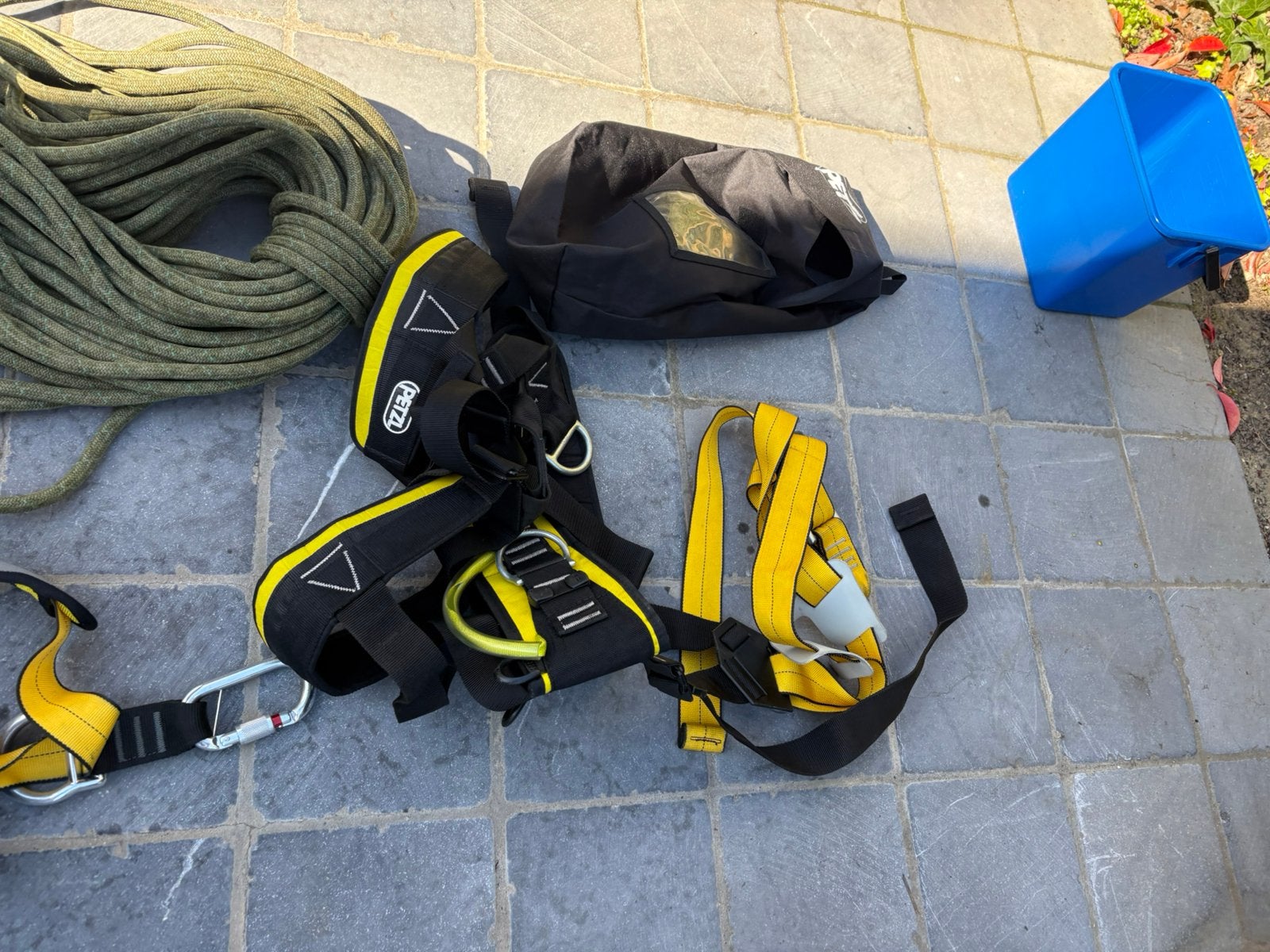 professionele val/klimgordel topmerk Petzl, Ophalen, Zo goed als nieuw