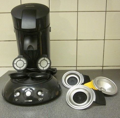 Philips Senseo HD7810 + accessoires, Afneembaar waterreservoir, Gebruikt, Ophalen of Verzenden, 2 tot 4 kopjes